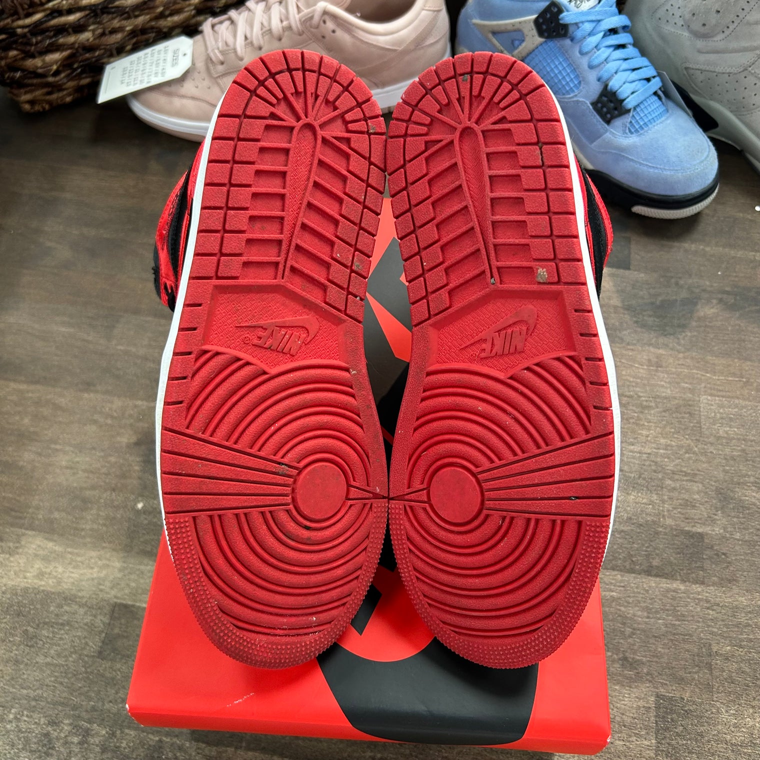 Satin Bred Jordan 1 High OG (Women's) (USED)