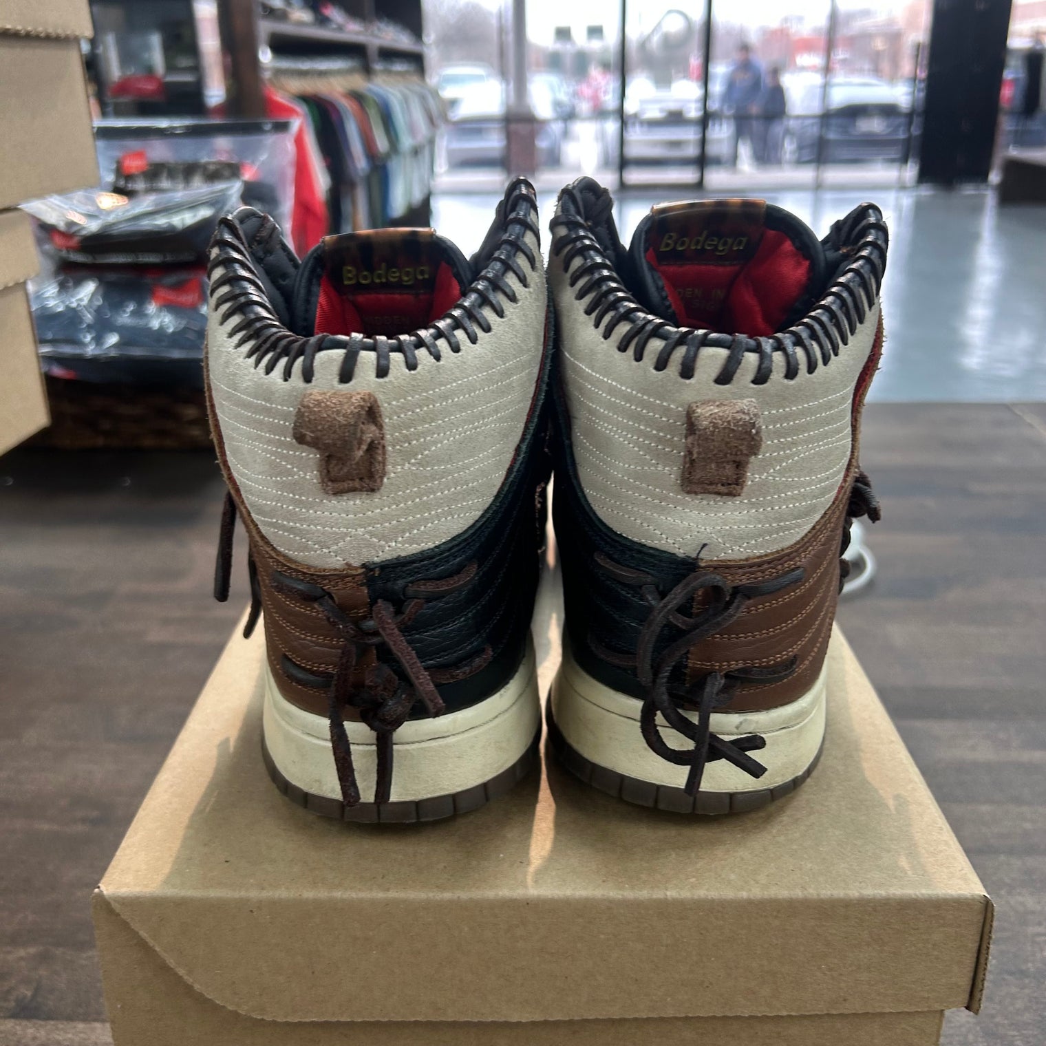 Nike Dunk High Bodega Legend Fauna Brown (US 10.5) (USED,No Box)