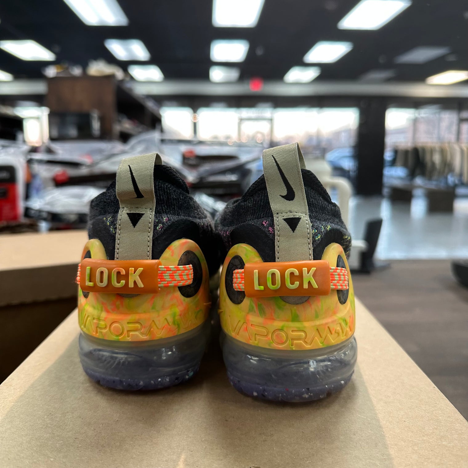 Iron Grey Nike Air VaporMax 2020 Flyknit (Women's) (US 6.5W) (USED,No Box)