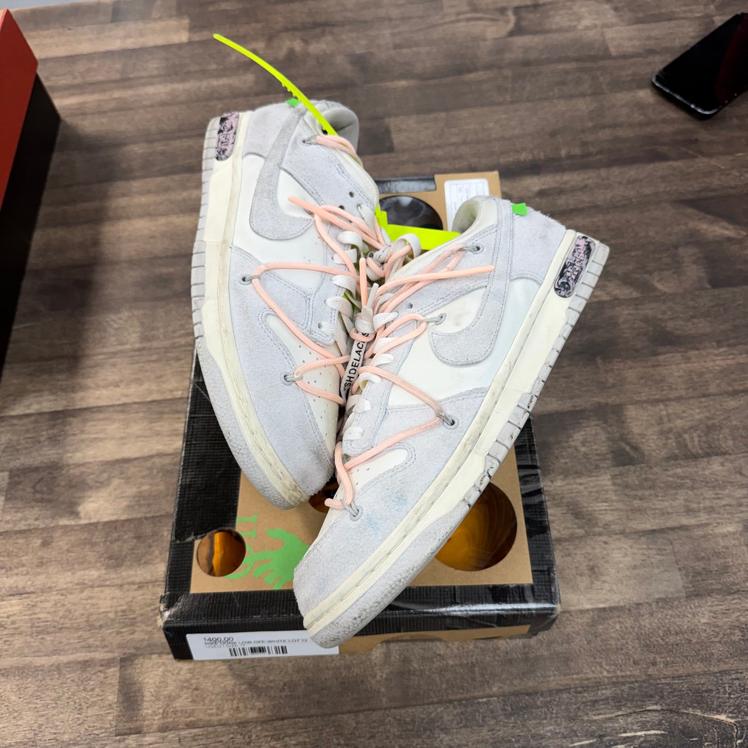 Nike Dunk Low Off-White Lot 12 (US 11) (USED)