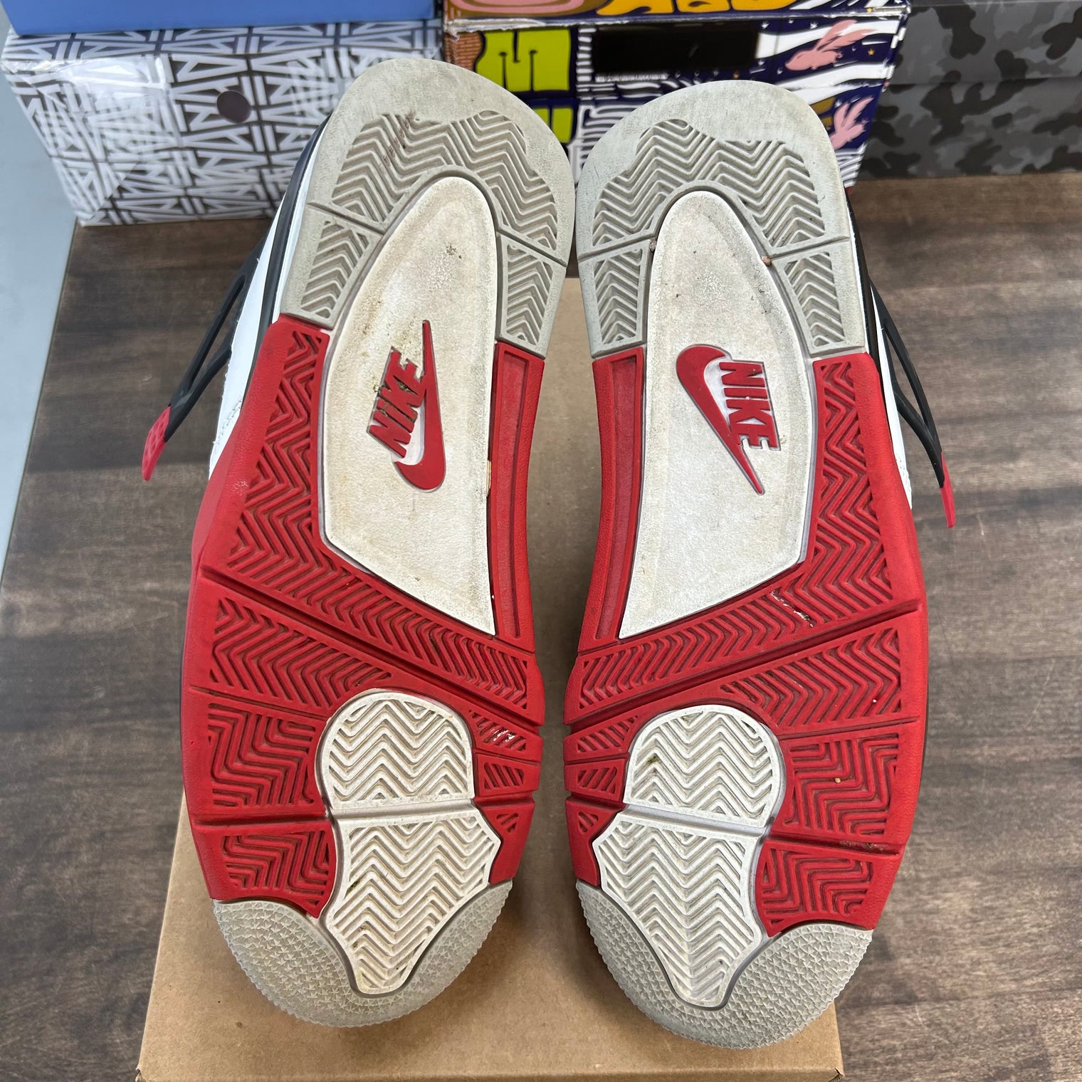 Fire Red Jordan 4 Retro (Used, No Box)