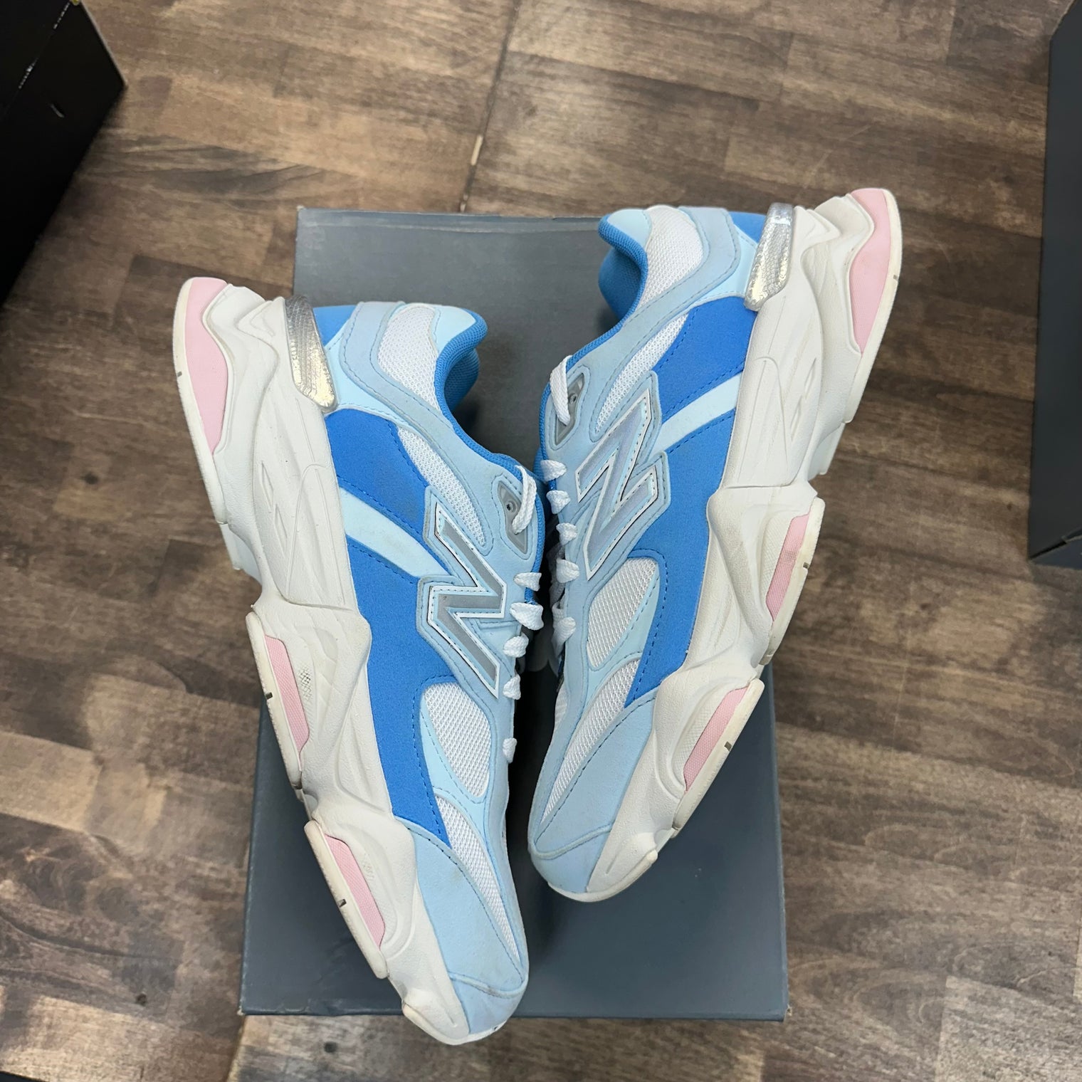 Blue White New Balance 9060 (GS) (USED)