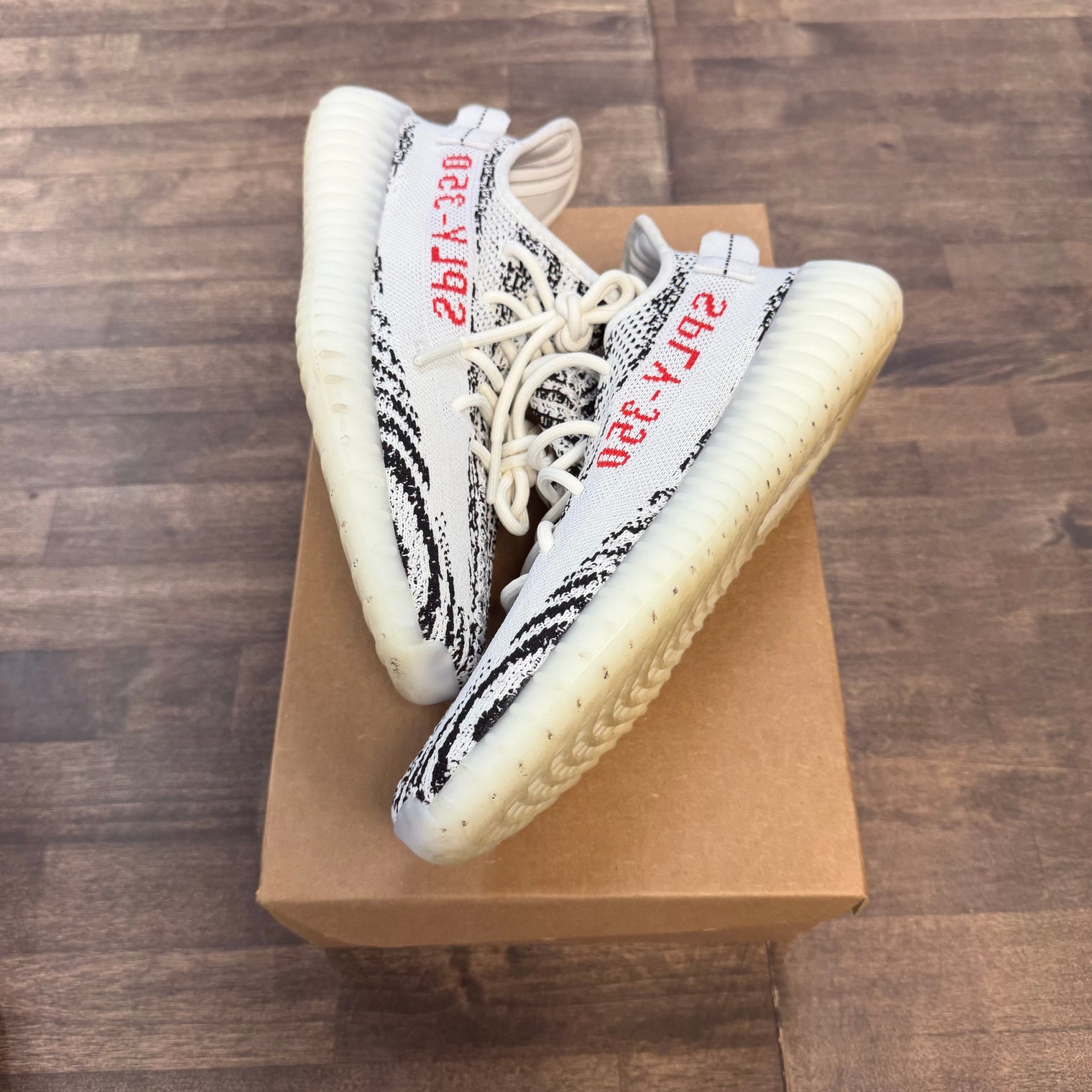 Zebra Yeezy 350 (Used, No Box)
