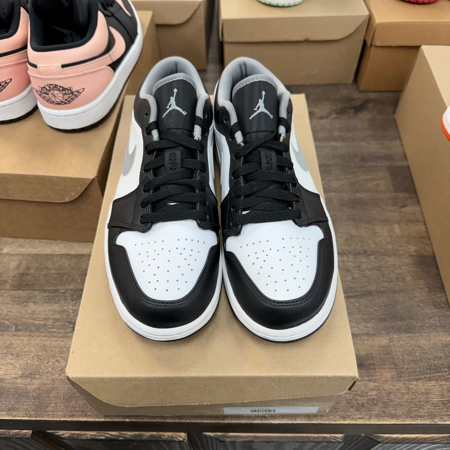 Black White Grey Jordan 1 Low (USED, No Box)
