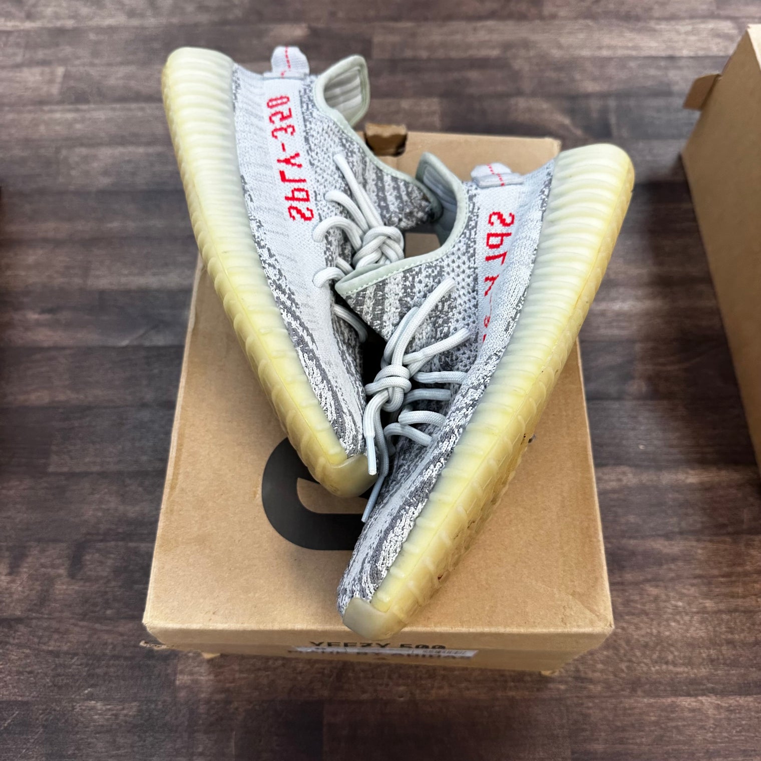 Blue Tint Yeezy 350 (USED,Replacement Box,No Insole)