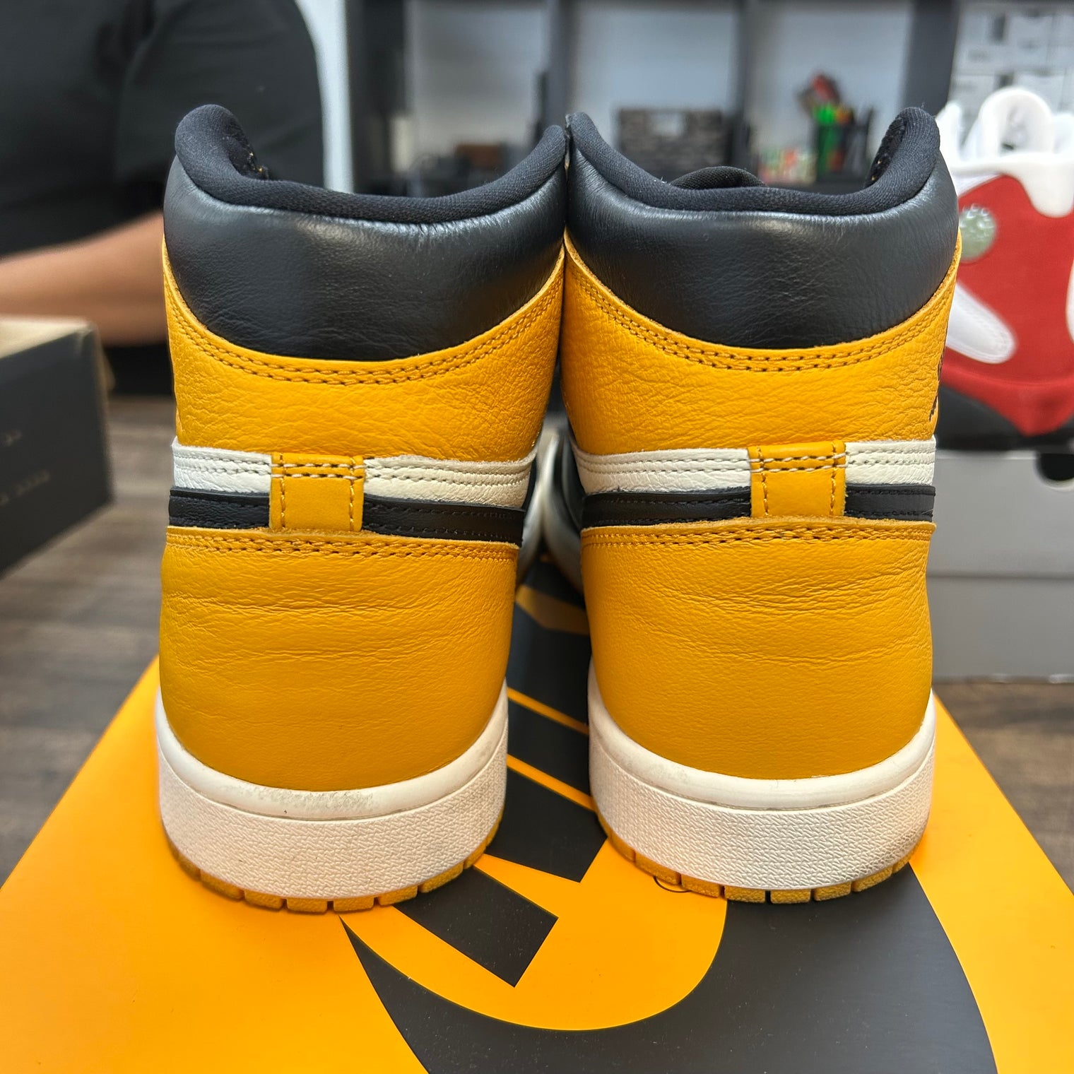 Yellow Toe Taxi Jordan 1 High Retro (USED)