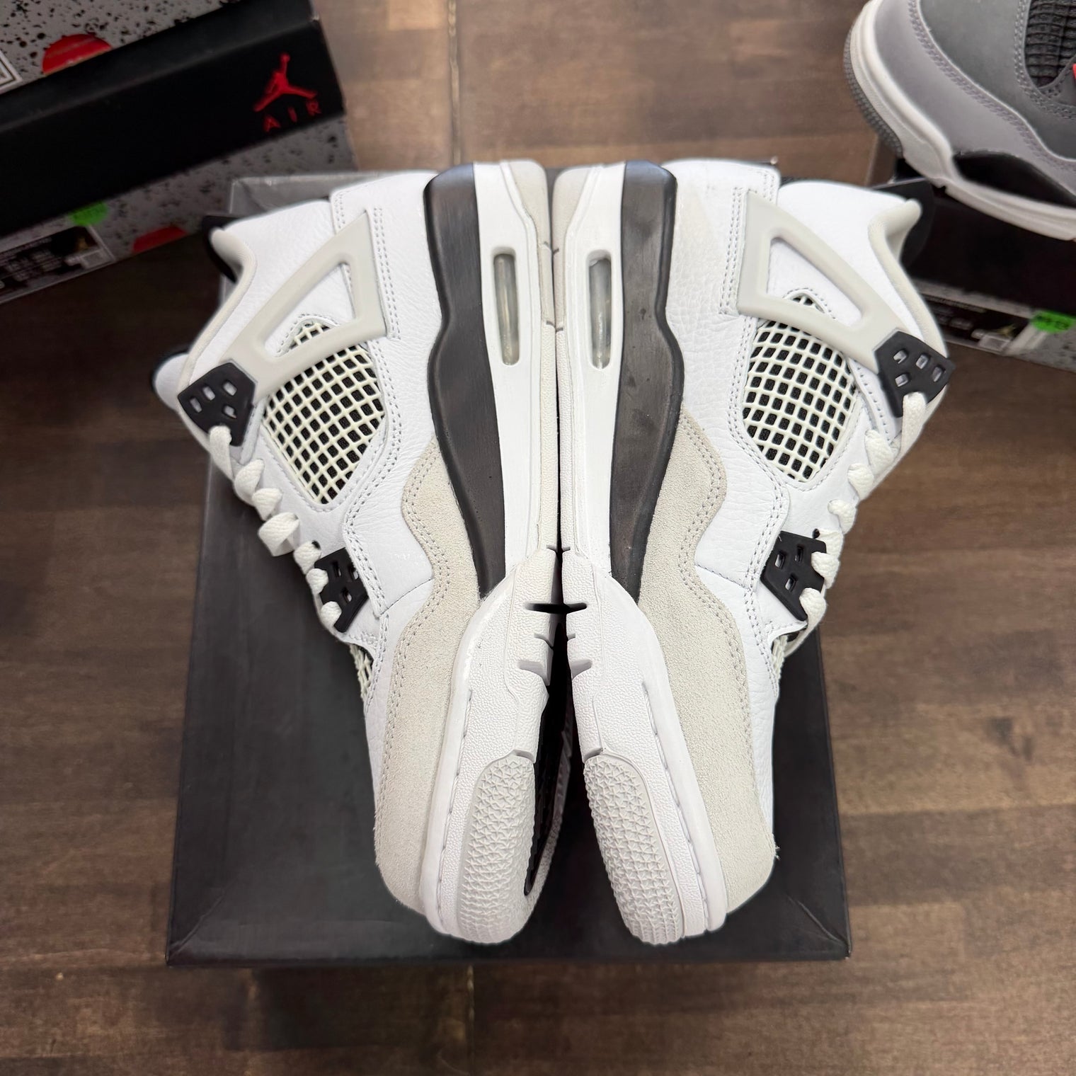 Military Black Jordan 4 Retro (GS) (Lightly Worn, No Box)