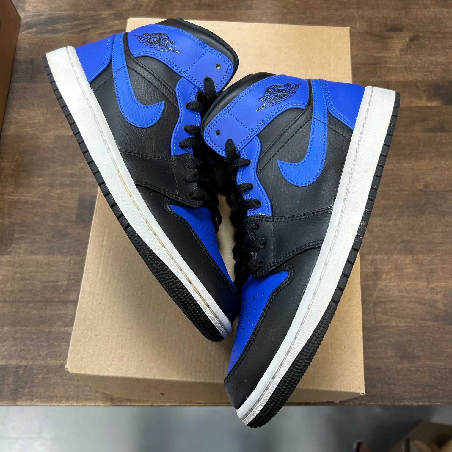 Tumbled Leather Hyper Jordan 1 Mid (USED, No Box)