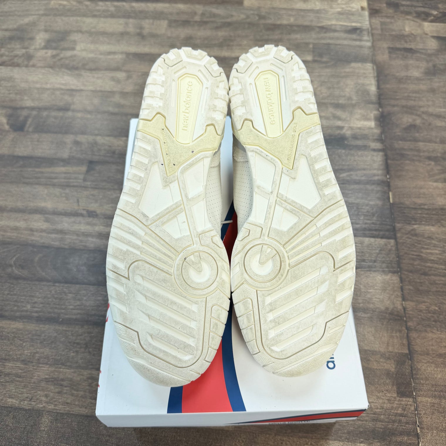 Aime Leon Dore White Leather New Balance 550 (USED)