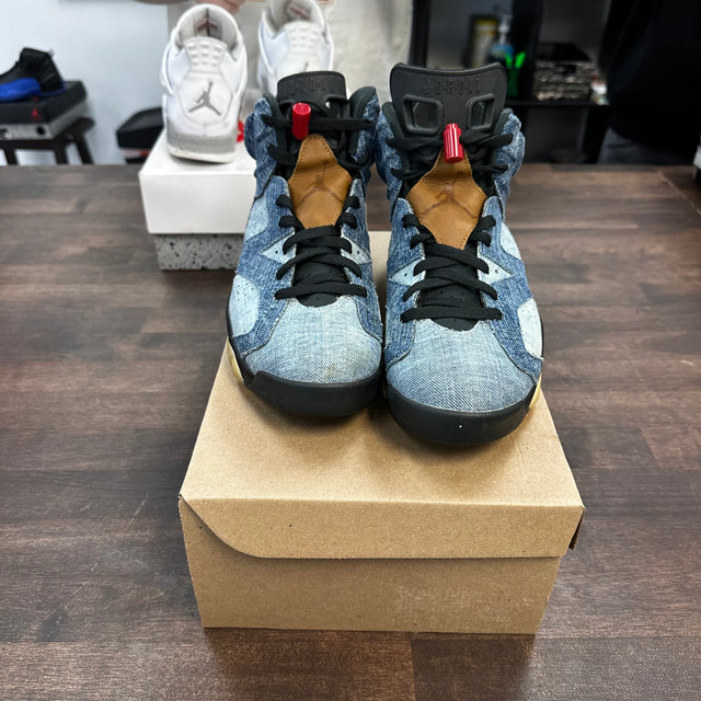 Denim Jordan 6 (USED, No Box)