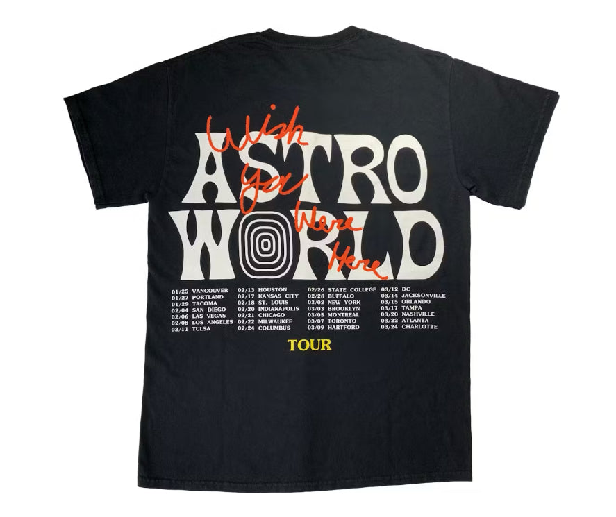 Astroworld Wish you were Here Tee Black
