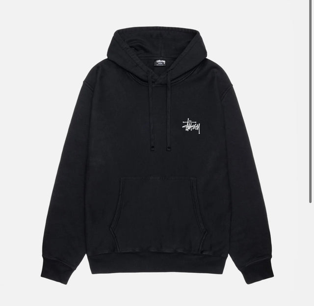 Stussy Basic Pigment Dyed Hoodie Black