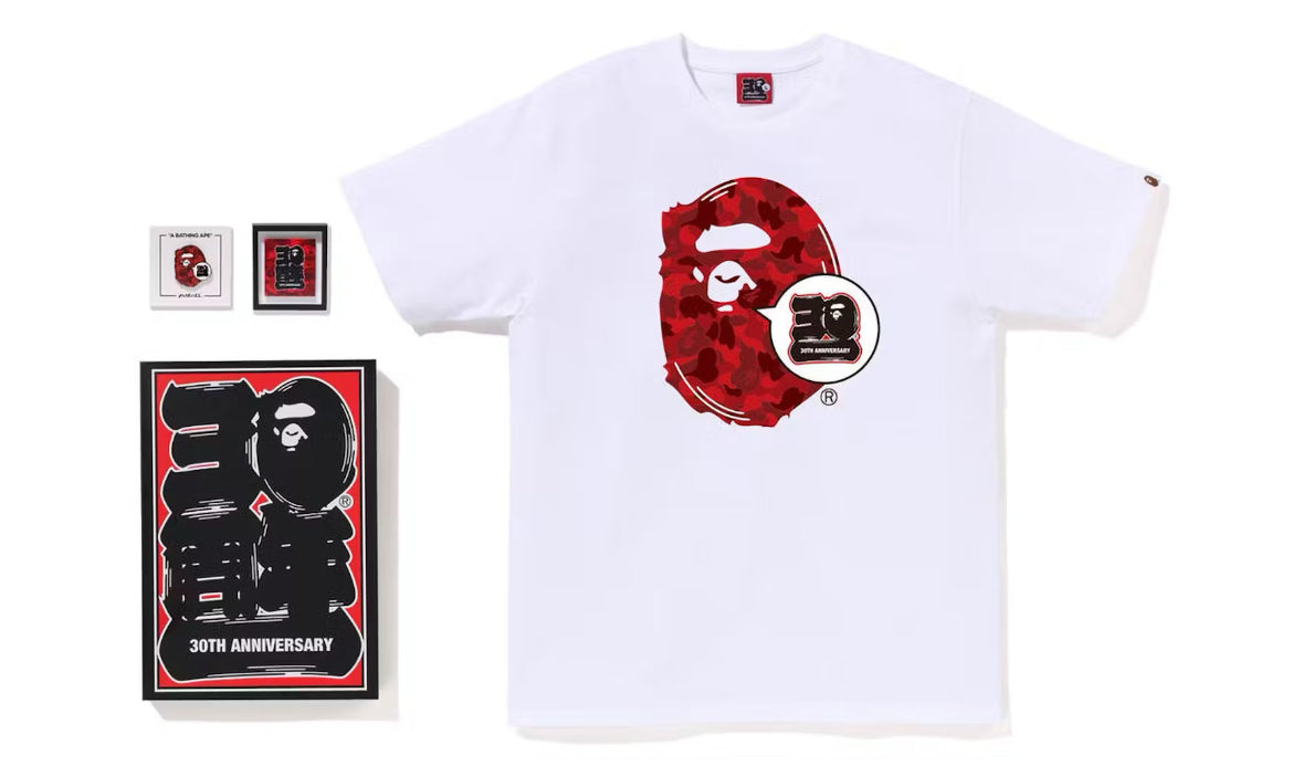 Bape 30th Anniversary T-Shirt Black Red