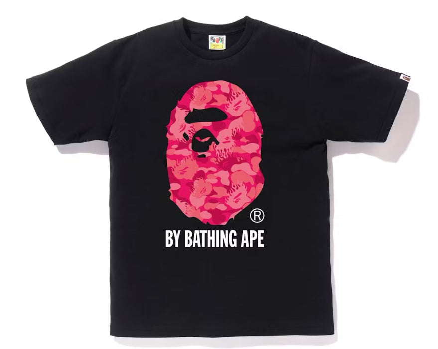 Bape Fire Camo Tee Pink Black