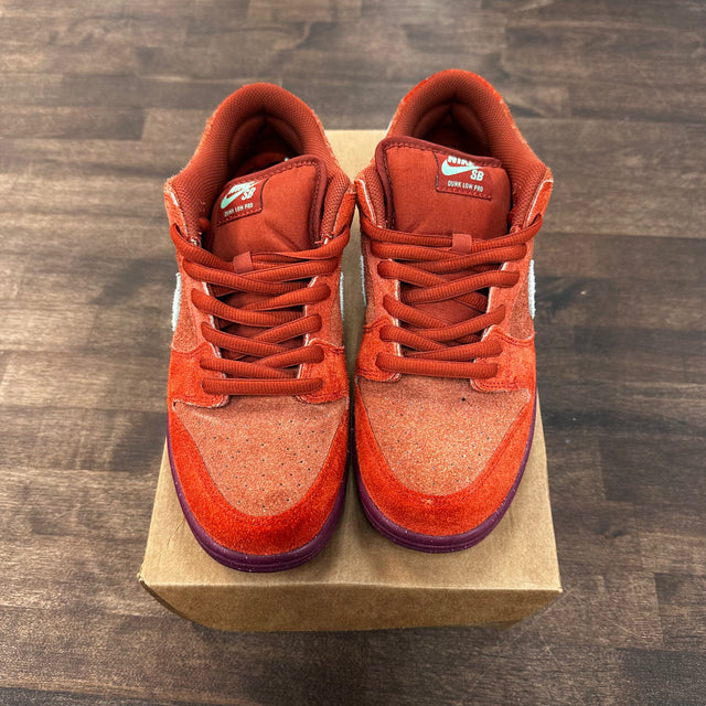 Mystic Red SB Dunk Low (USED, No Box)
