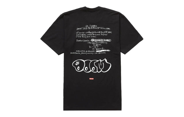 Supreme MF Doom Tee Black