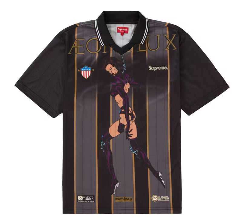 Supreme Aeon Flux Soccer Jersey Black