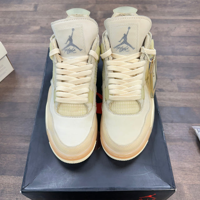 Off White Sail Jordan 4 (W) (Lightly worn)