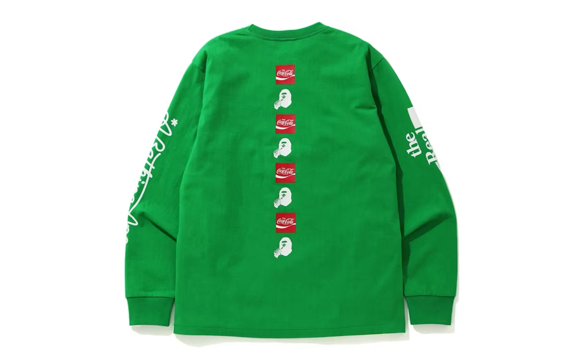 Bape x Coca Cola L/S Tee Green