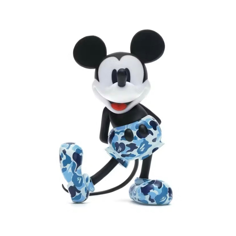 Bape Mickey Mouse 90th Anniversary Figure Blue Camo (Displayed)