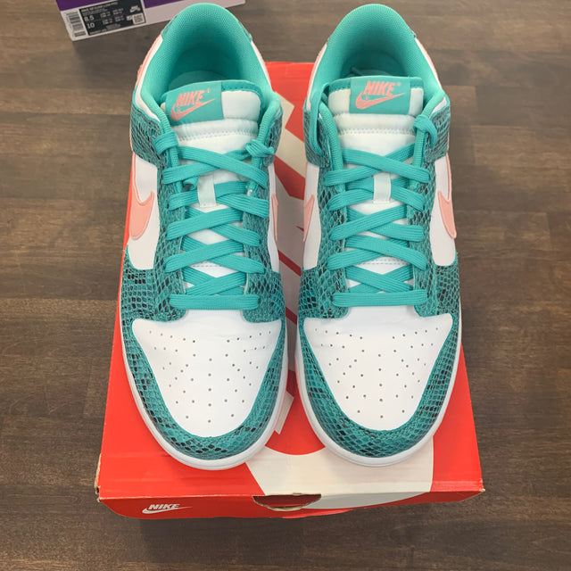 Teal Snake Dunk Low (USED)