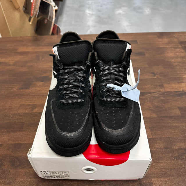 Off-White Nike Air Force 1 Black (USED,Replacement Box)