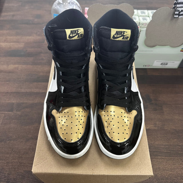 Patent Gold Toe Jordan 1 High (USED, No Box, No Insoles)
