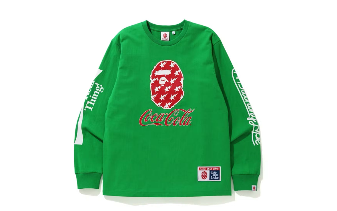 Bape x Coca Cola L/S Tee Green