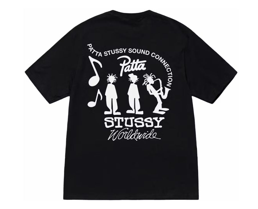 Stussy x Patta Tee Black
