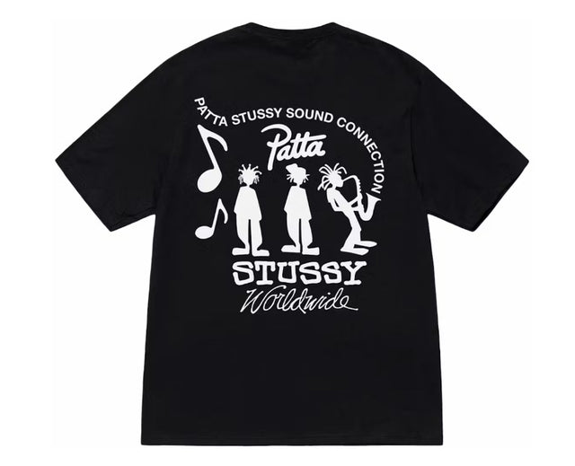 Stussy x Patta Tee Black