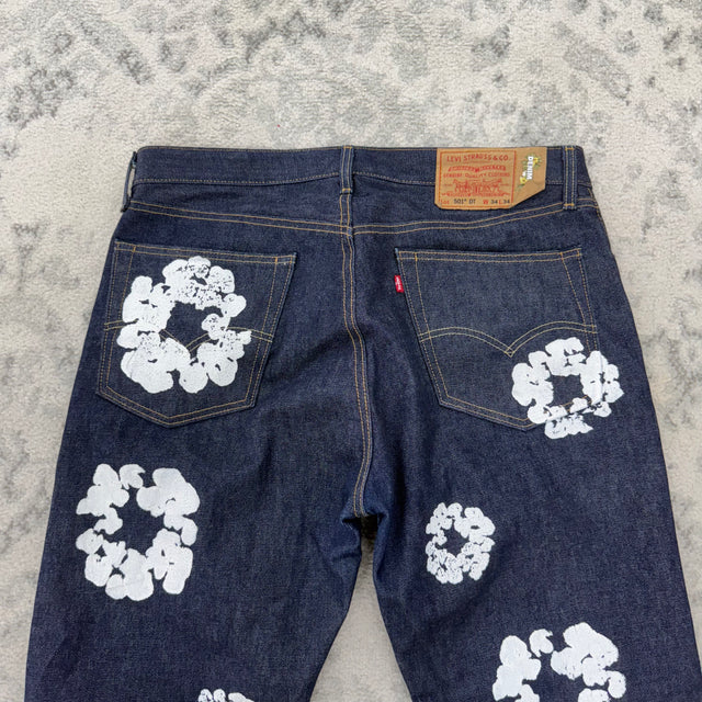 Denim Tear Indigo Denim Levis Pants (USED)
