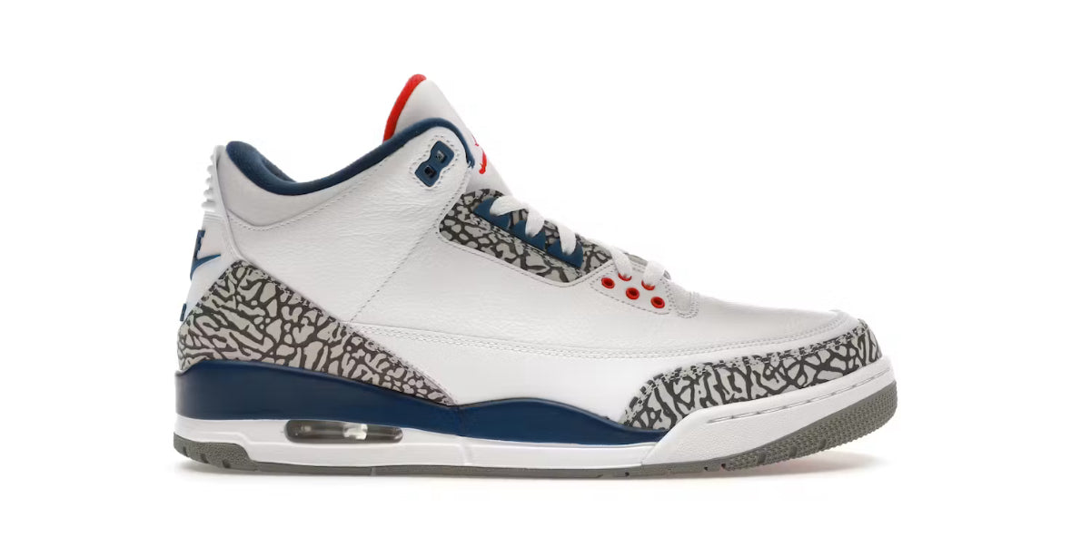 True Blue Jordan 3 Retro (2016) (Discoloration)
