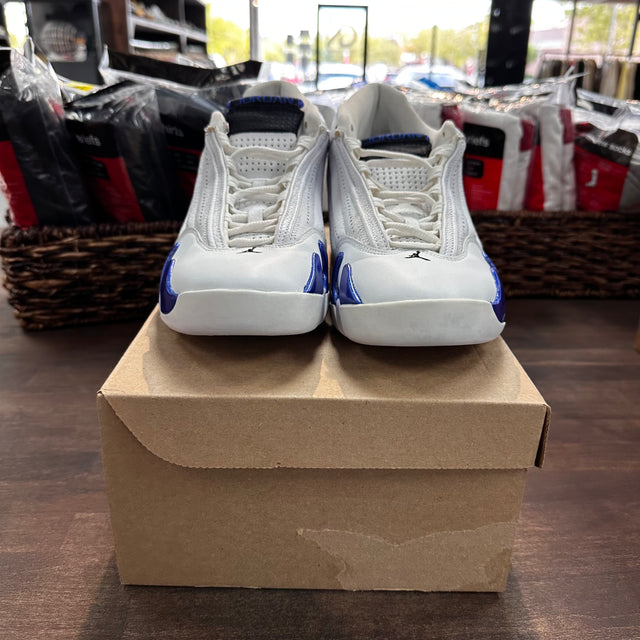 White Hyper Royal Jordan 14 (USED,No Box)
