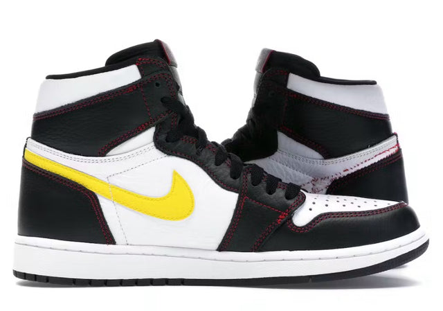 Defiant Black White Gym Red Jordan 1 High