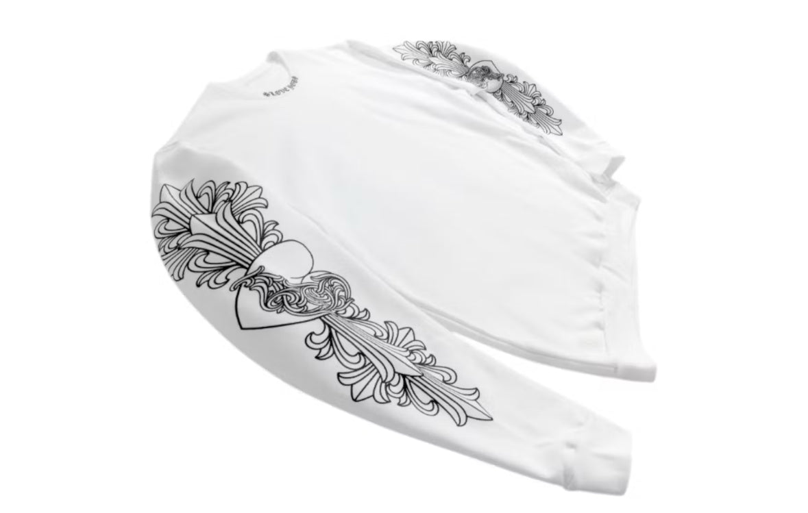 Chrome Hearts Love You Crewneck Sweatshirt White