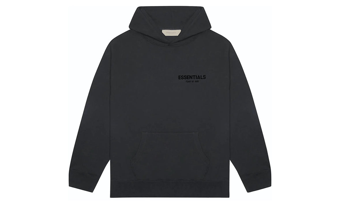 Fear of God Essentials Hoodie Black Stretch Limo (SS22)