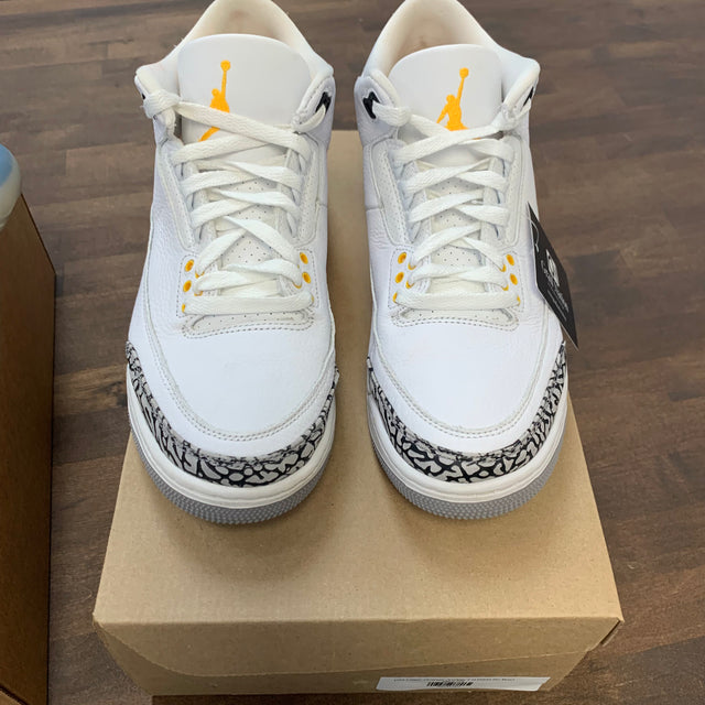 (W) Laser Orange Jordan 3 (USED,No Box)