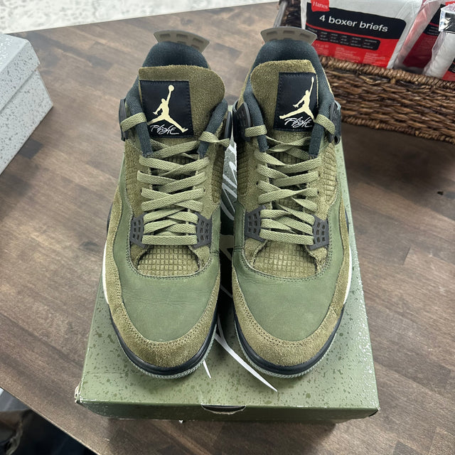 Craft Olive Jordan 4 (USED,No Insole)