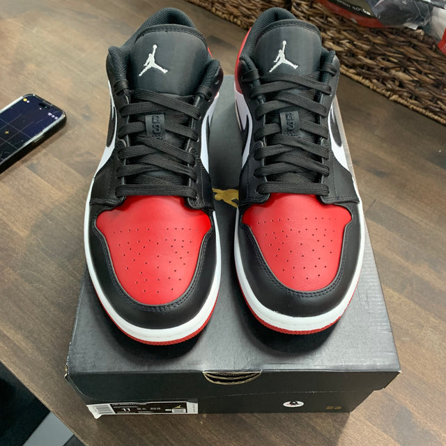 Bred Toe Jordan 1 Low (USED)