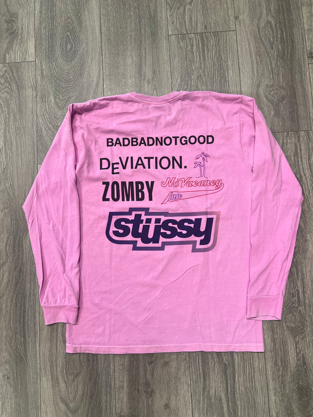 Stussy L/S Tee Local Crew Tee Pink