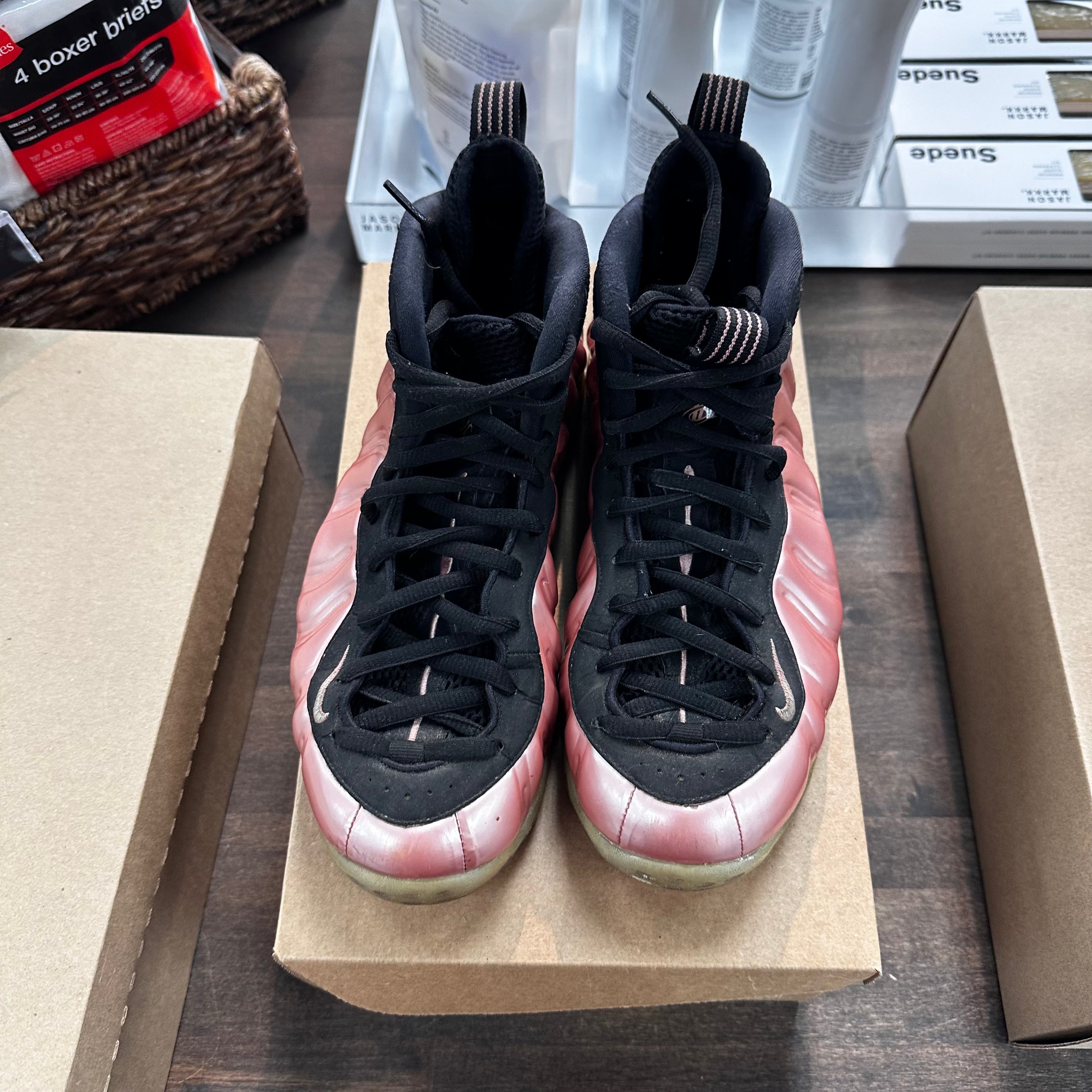 Nike Pearlized Pink Nike Foamposite (USED) Size 9.5 (Pre-Owned) - Image 2