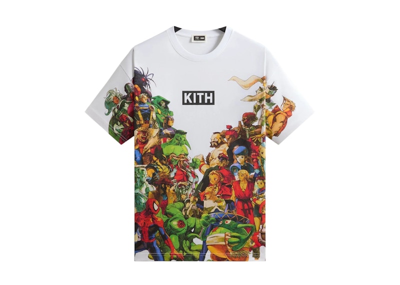 Kith x Marvel vs. Capcom New Age of Heroes All-Over Printed Tee White