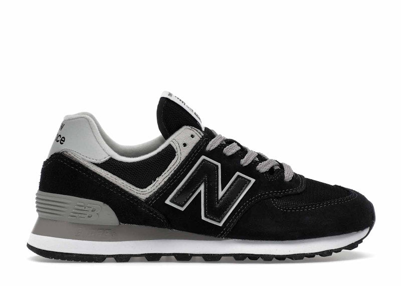 New Balance 574 Black Grey (Women's)