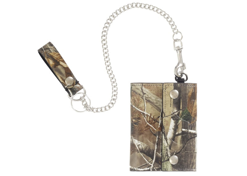 Supreme Leather Chain Wallet (FW25) Realtree Hardwoods Camo