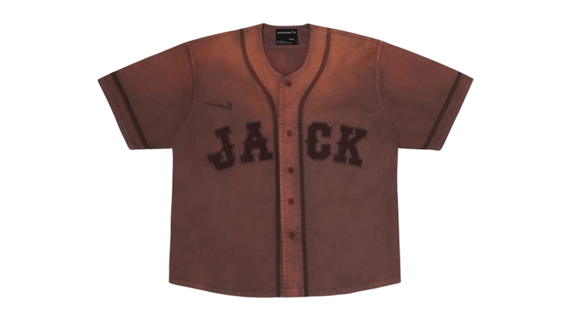 Travis Scott Cactus Jack x Fragment x Nike Tokyo Jack Retro Baseball Jersey Brown