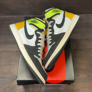 Jordan 1 Retro High White Black Volt University Gold - Image 2