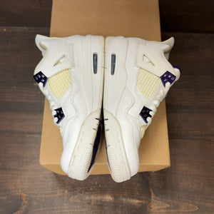 Jordan 4 Retro Metallic Purple (GS) Size 5.5Y (Pre-Owned) - aux