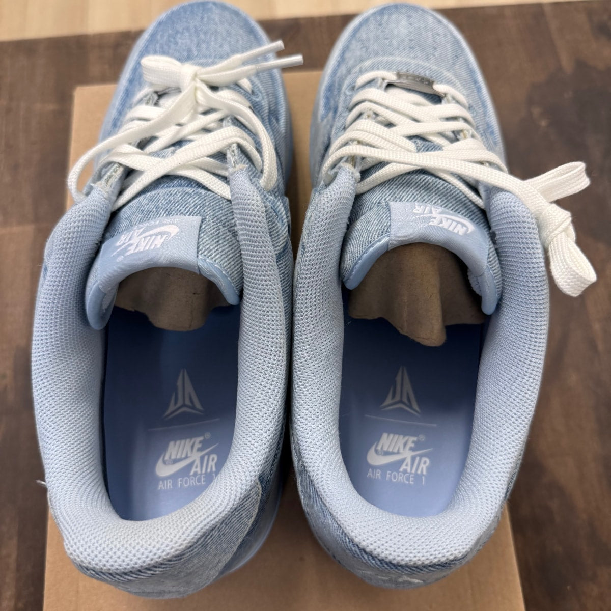 Nike Air Force 1 Low Ja Morant Denim Light Armory Blue Size 12 (Pre-Owned) - Image 4