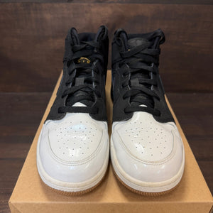 Jordan 1 Mid Black White Gold (GS) Size 7.5Y (Pre-Owned) - Image 3