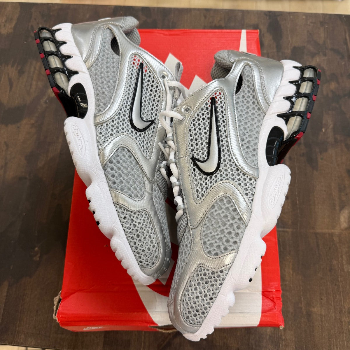 Nike Air Zoom Spiridon Cage 2 Metallic Silver - Image 1